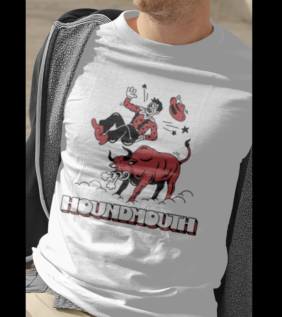 Houndmouth Rodeo Clown Bull Riding Scene T-Shirt
