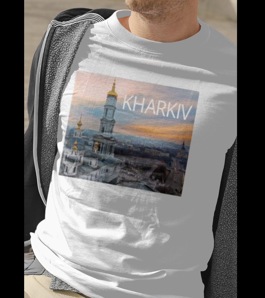 Kharkiv Cityscape With Iconic Golden Domes T-Shirt