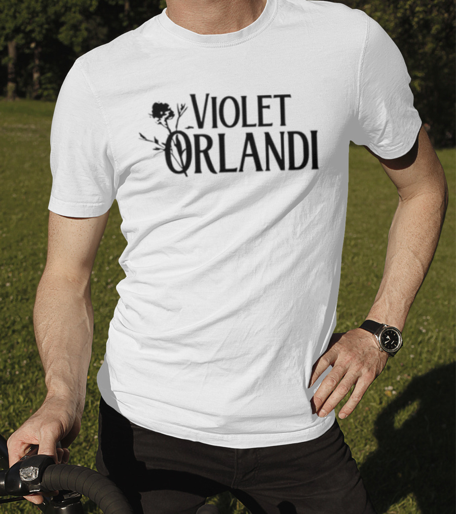 Violet Orlandi Music Floral Logo T-Shirt
