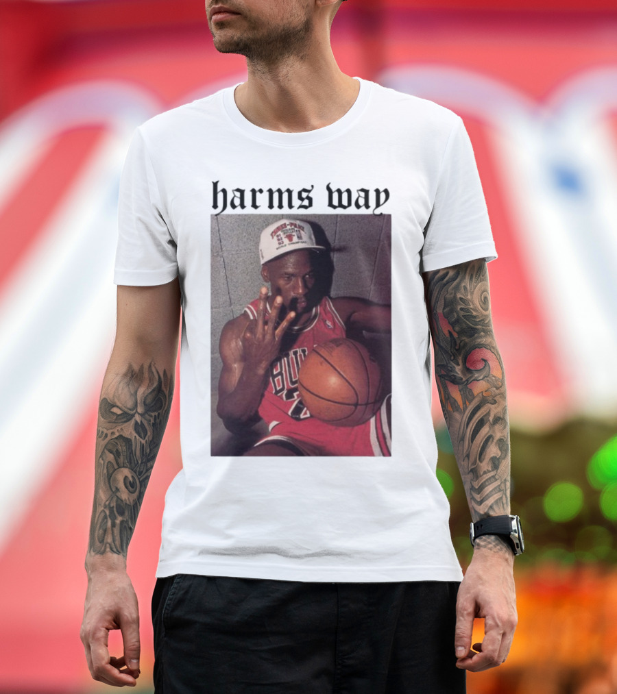 Harm's Way Bulls Basketball Legend 23 Championship Tribute T-Shirt