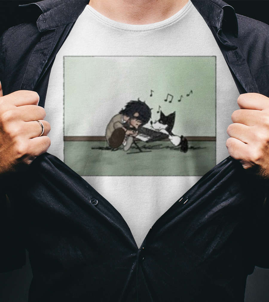 Alex G Playing Piano With Snoopy Peanuts Scene T-Shirt