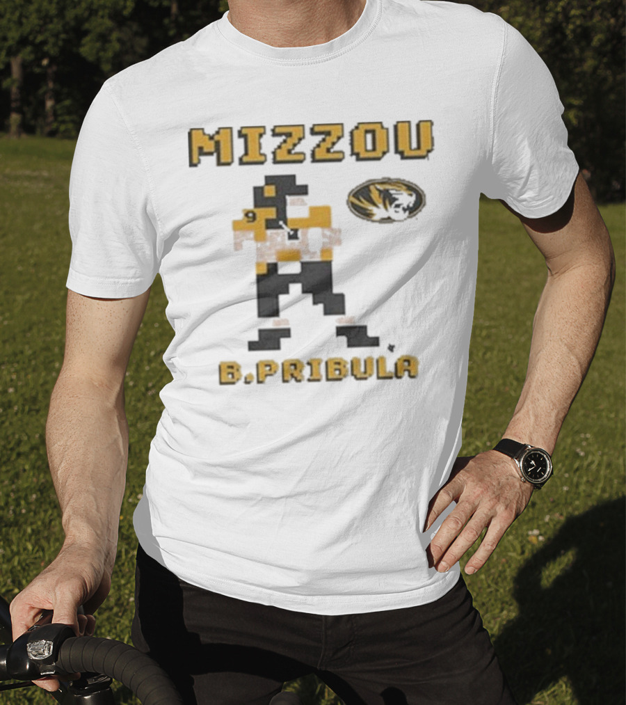 Mizzou B.Pribula 8-Bit Missouri Tigers T-Shirt