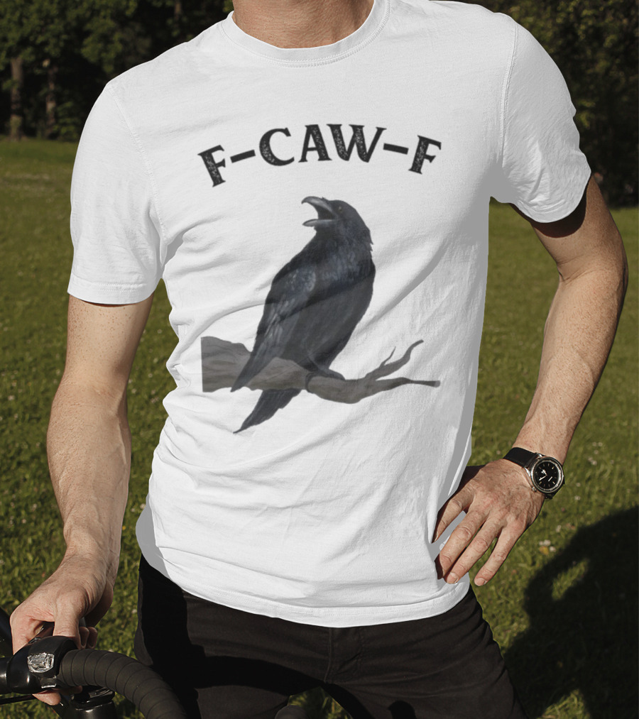 F-CAW-F Raven Bird Crowd T-Shirt