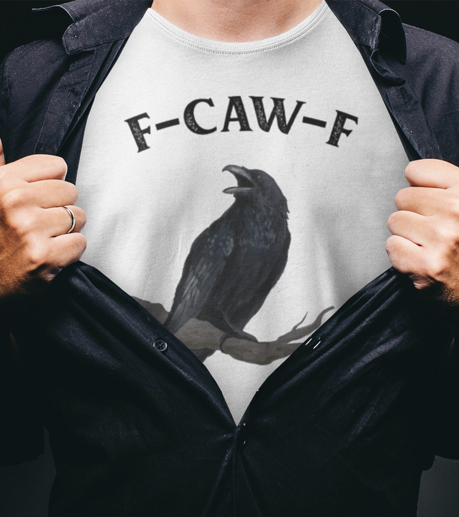 F-CAW-F Raven Bird Crowd T-Shirt