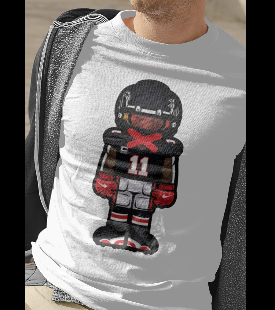 Julio Jones Cartoon Atlanta Falcons NFL 2025 T-Shirt