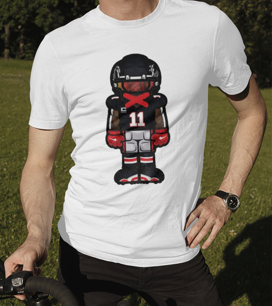 Julio Jones Cartoon Atlanta Falcons NFL 2025 T-Shirt