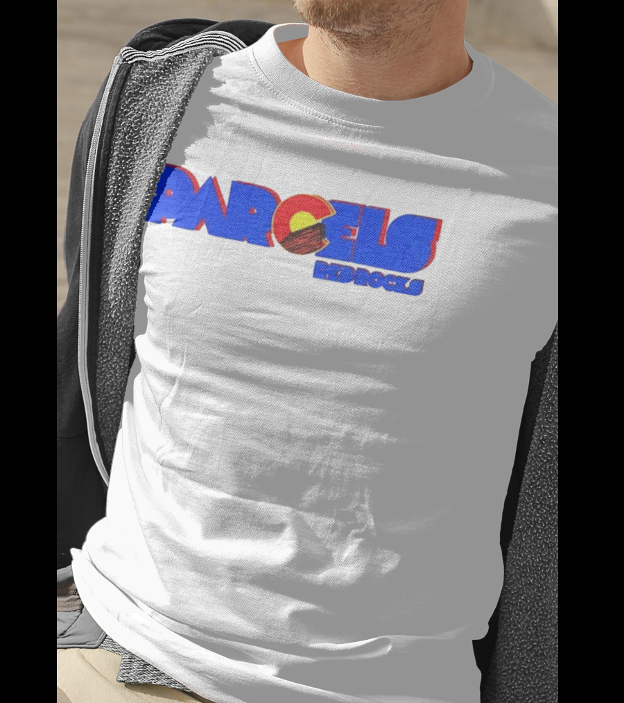Parcels Red Rocks Colorado Flag Theme T-Shirt