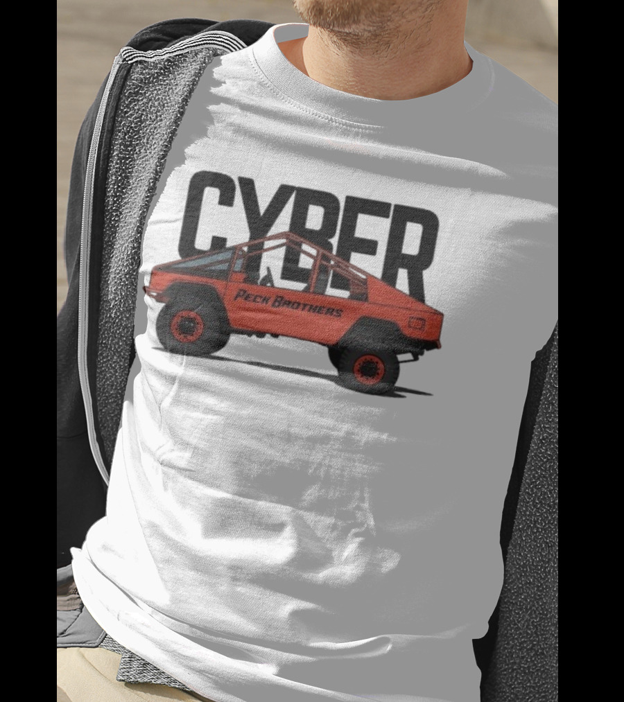 Peck Brothers Cyber Truck Retro Off-Road Adventure T-Shirt