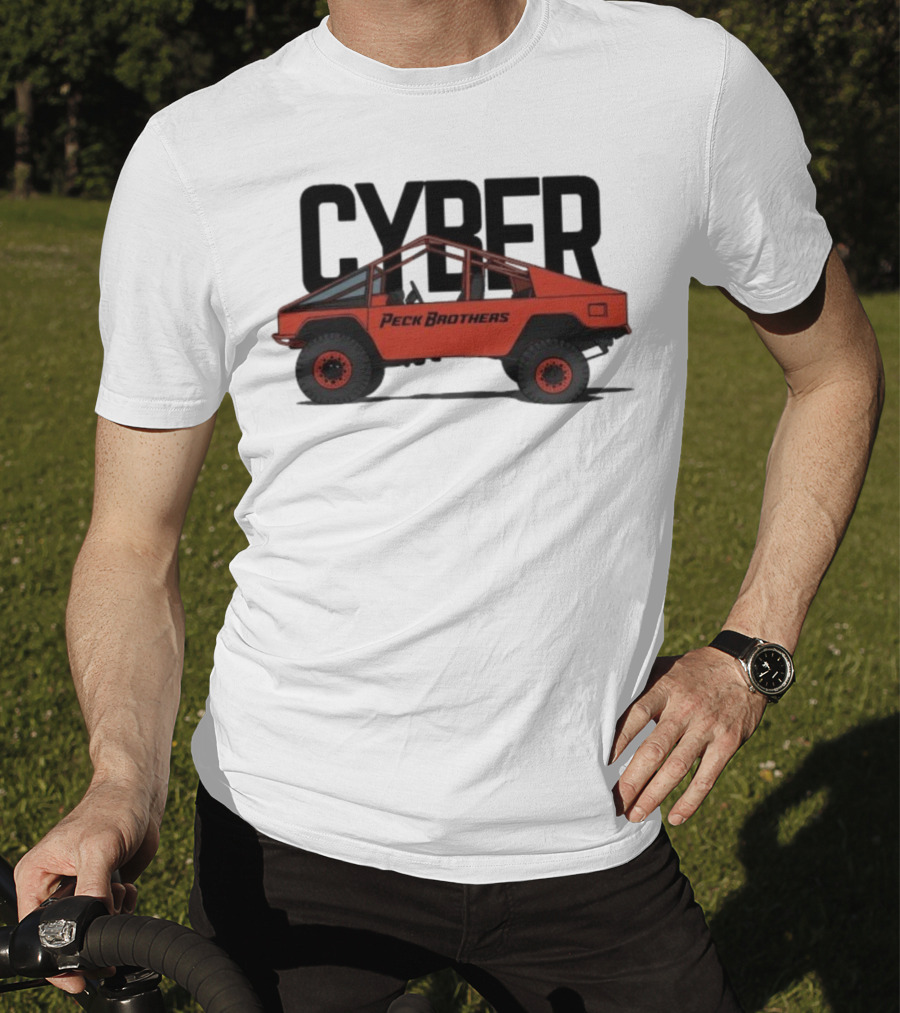 Peck Brothers Cyber Truck Retro Off-Road Adventure T-Shirt