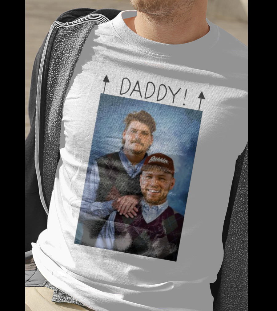 Bussin With The Boys Daddy Vertical Argyle Sweater Duo T-Shirt