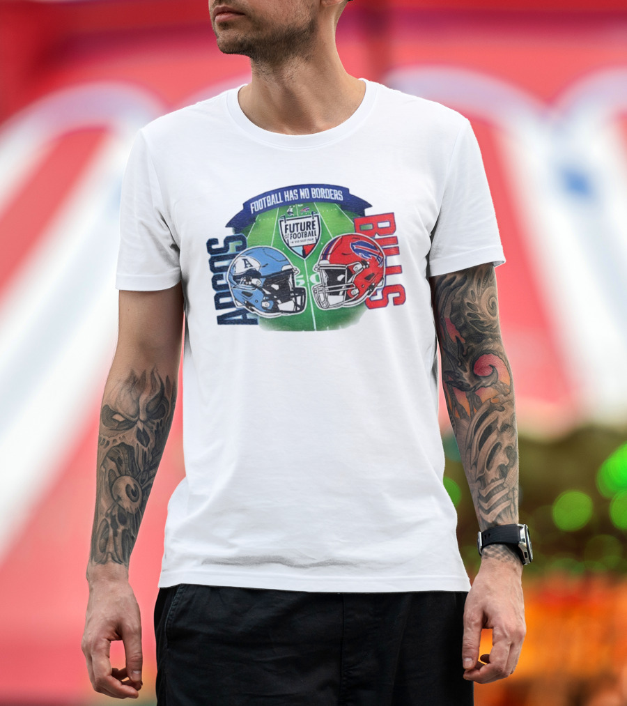 Toronto Argonauts Buffalo Bills Helmet Football Has No Borders Future Football T-Shirt