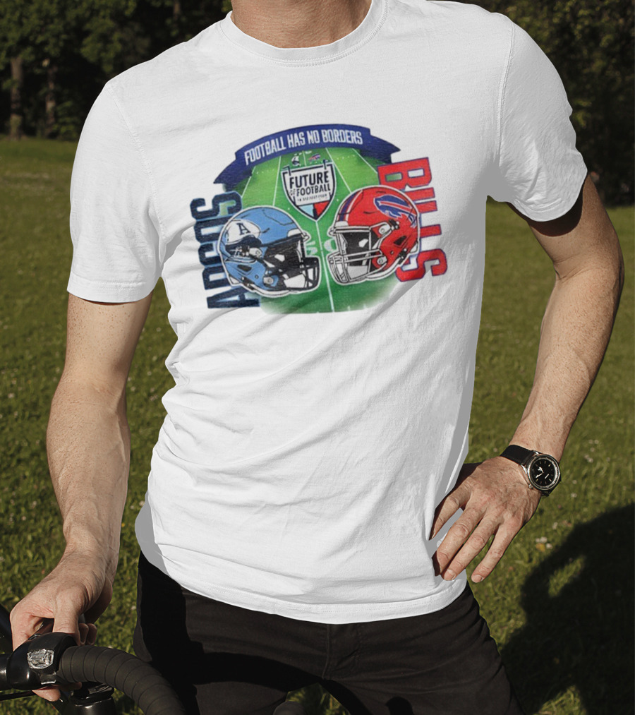 Toronto Argonauts Buffalo Bills Helmet Football Has No Borders Future Football T-Shirt