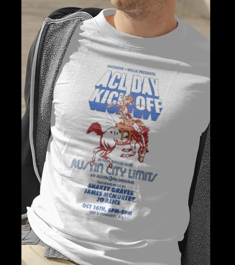 Imogene Willie Presents ACL Day Kick Off Austin City Limits October 16 2025 Texas Cowboy T-Shirt