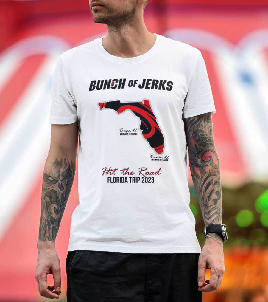 Bunch Of Jerks Hit The Road Florida Trip 2023 State Adventure T-Shirt