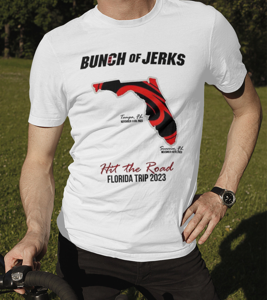 Bunch Of Jerks Hit The Road Florida Trip 2023 State Adventure T-Shirt