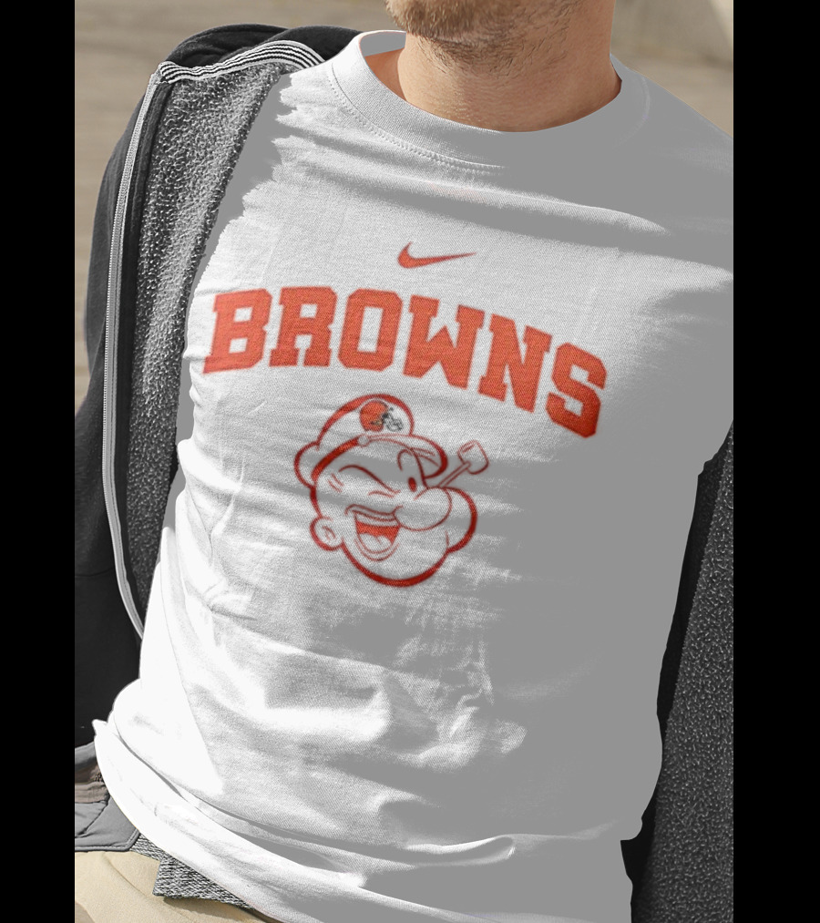 Cleveland Browns Popeye I Yam What I Yam Nike Collaboration T-Shirt