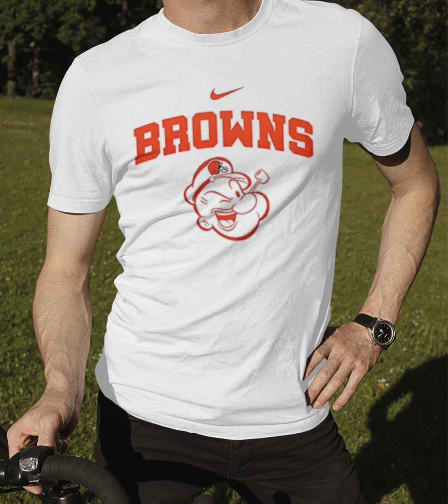Cleveland Browns Popeye I Yam What I Yam Nike Collaboration T-Shirt