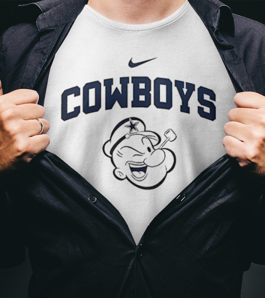 Dallas Cowboys Nike Popeye I Yam What I Yam Collaboration T-Shirt