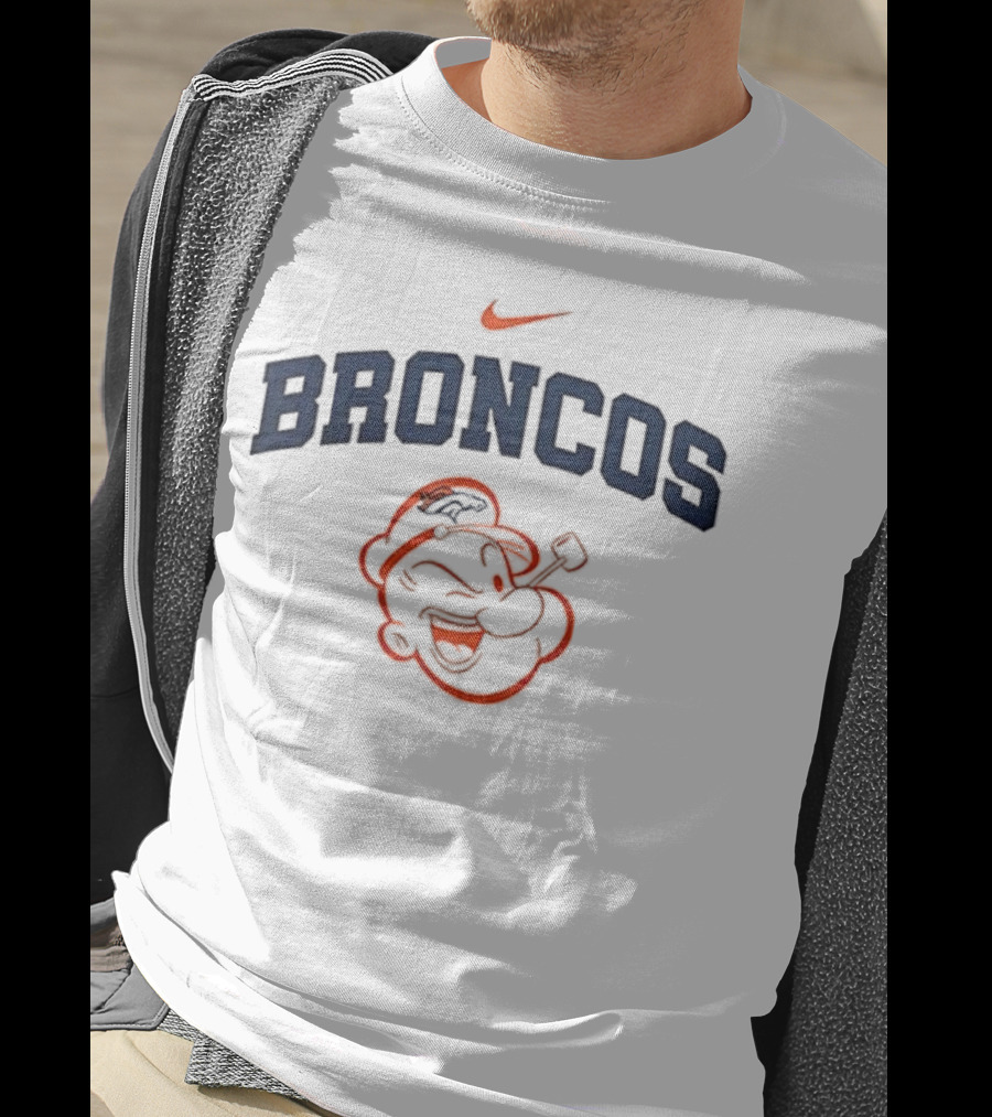 Denver Broncos Popeye I Yam What I Yam Collaboration T-Shirt