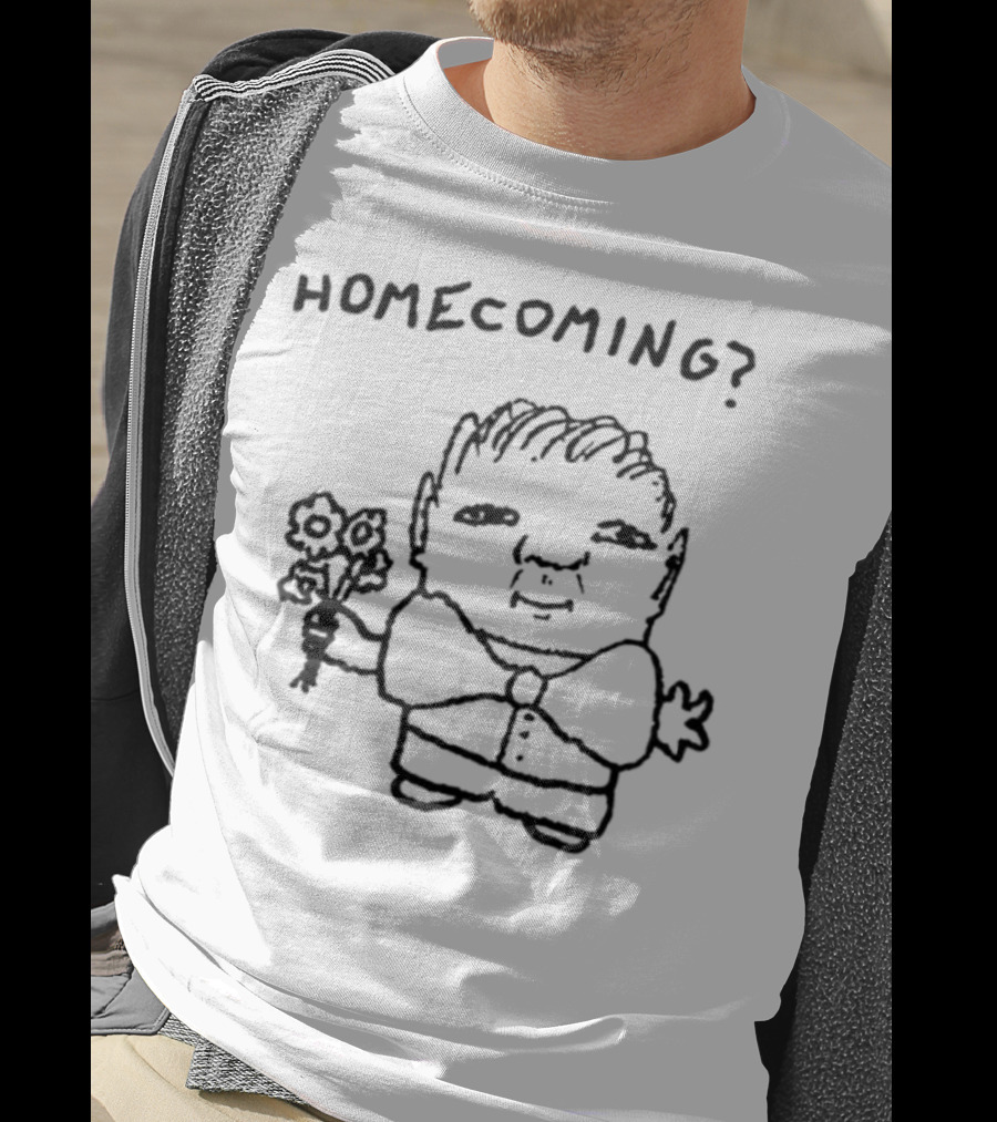 Goobsmooch Homecoming? Cute Doodle Character With Bouquet T-Shirt