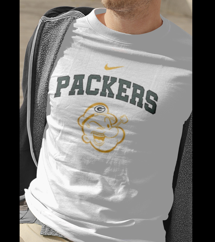Green Bay Packers Nike Popeye I Yam What I Yam T-Shirt
