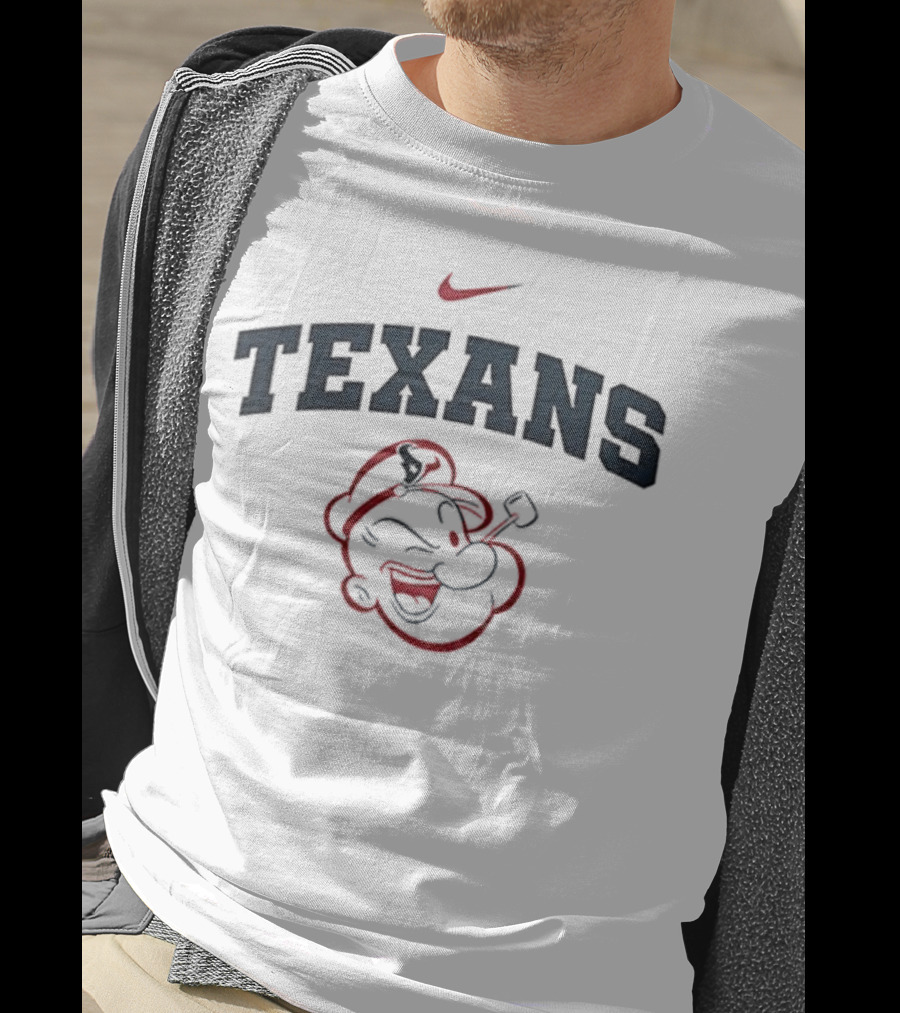 Houston Texans Popeye I Yam What I Yam Nike Collaboration T-Shirt