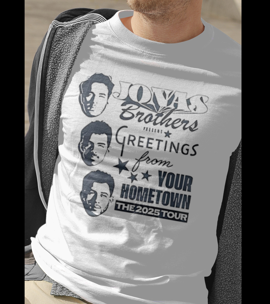 Jonas Brothers Greetings From Your Hometown The 2025 Tour T-Shirt