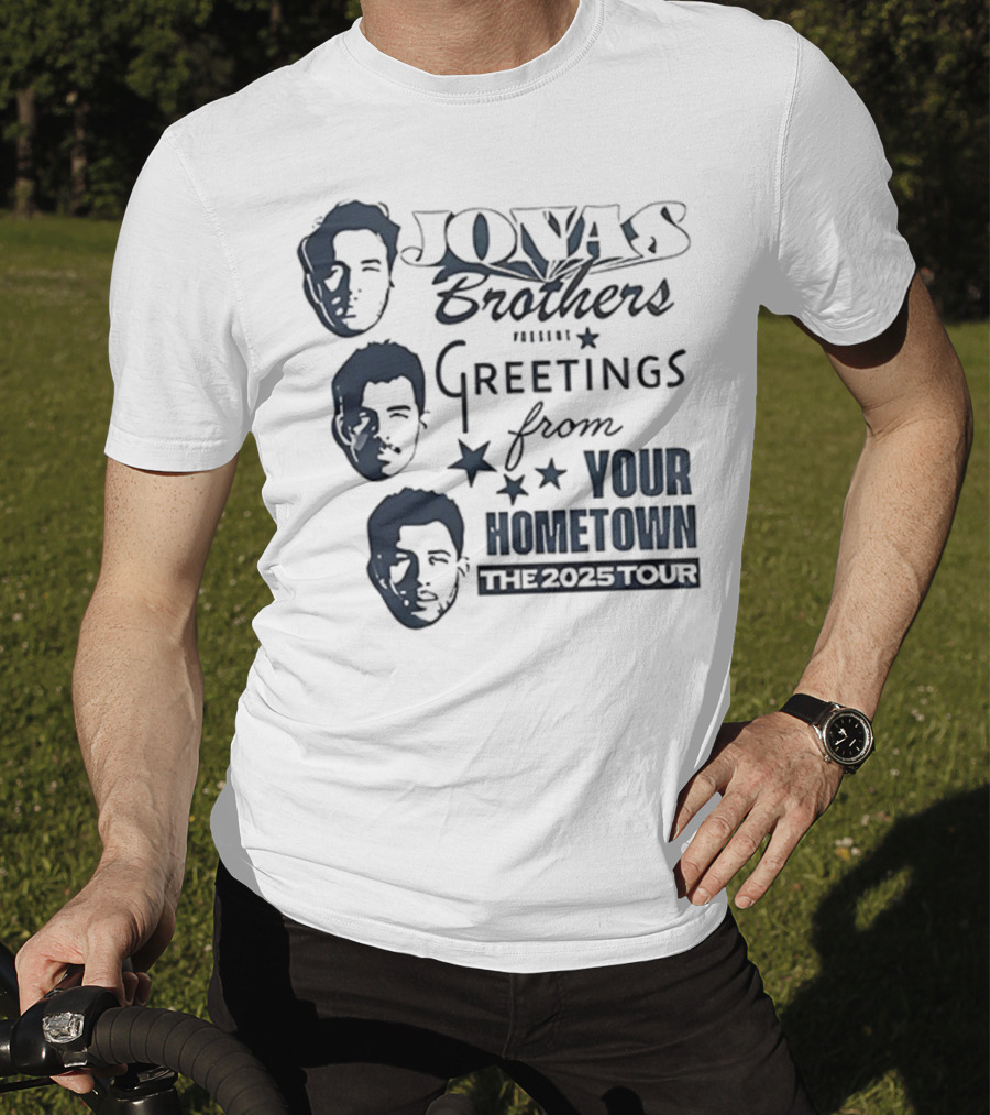 Jonas Brothers Greetings From Your Hometown The 2025 Tour T-Shirt
