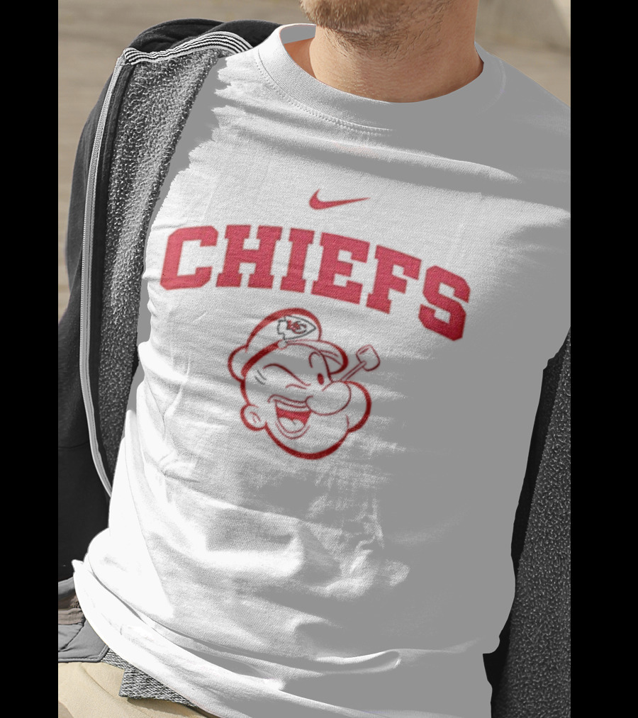 Kansas City Chiefs Popeye I Yam What I Yam Nike Collaboration T-Shirt