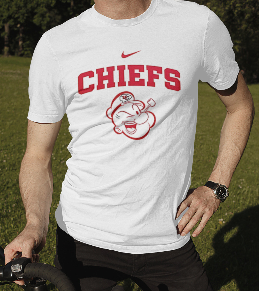 Kansas City Chiefs Popeye I Yam What I Yam Nike Collaboration T-Shirt