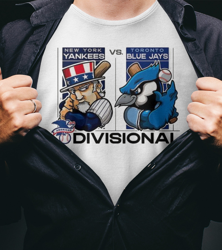 New York Yankees Vs Toronto Blue Jays American League Divisional 2025 T-Shirt