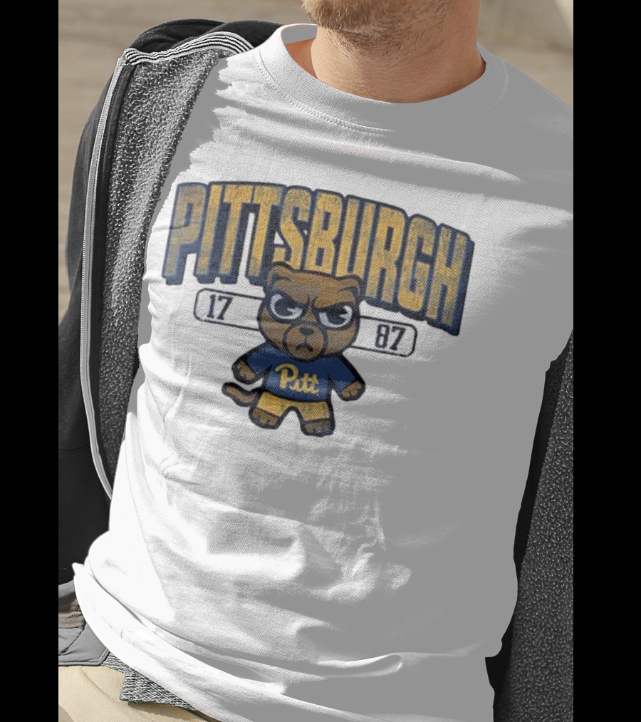 Pittsburgh Panthers 1787 Pitt Tokyodaichi Collaboration Bear T-Shirt