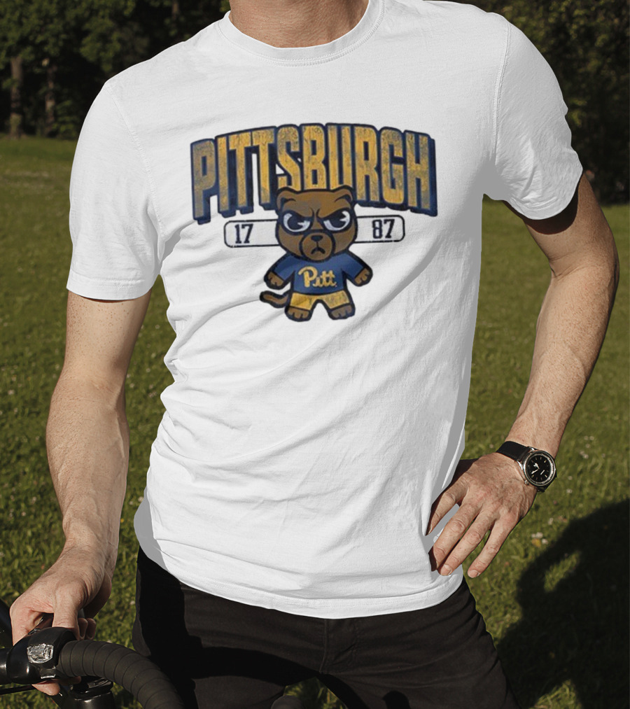 Pittsburgh Panthers 1787 Pitt Tokyodaichi Collaboration Bear T-Shirt
