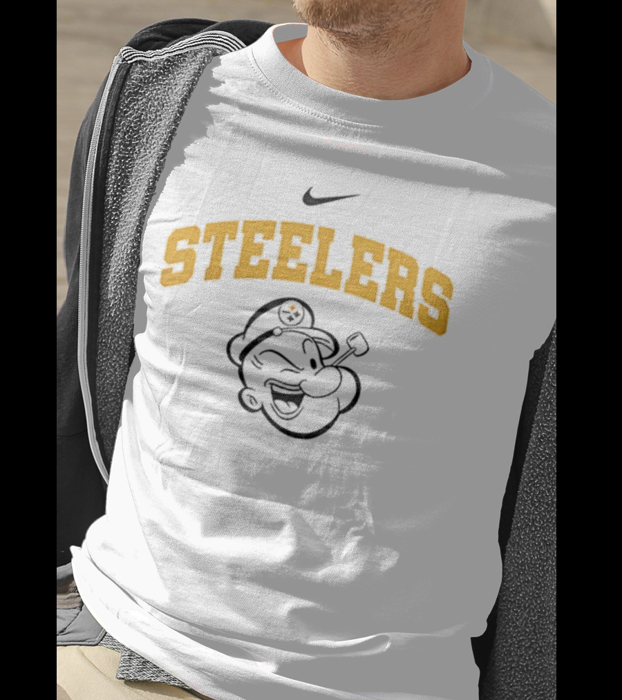 Pittsburgh Steelers Nike Popeye I Yam What I Yam Collaboration T-Shirt