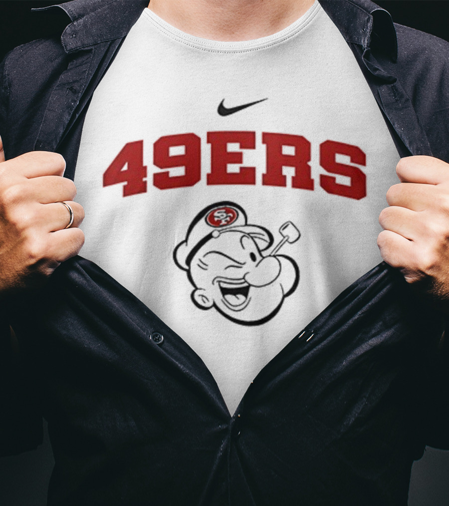 San Francisco 49ers Nike Popeye I Yam What I Yam T-Shirt
