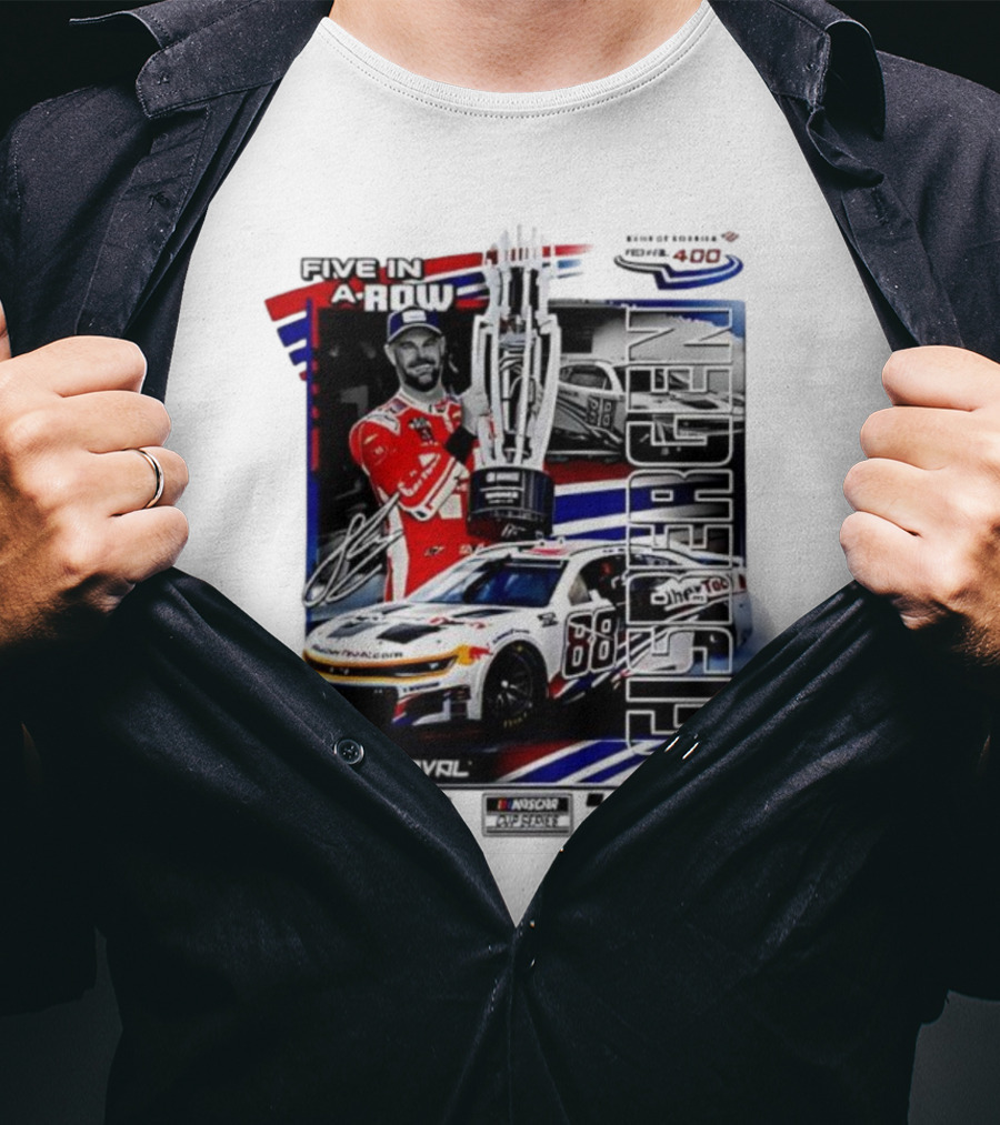 Shane Van Gisbergen NASCAR Cup Series Win Five In A Row 2025 Bank Of America ROVAL 400 T-Shirt