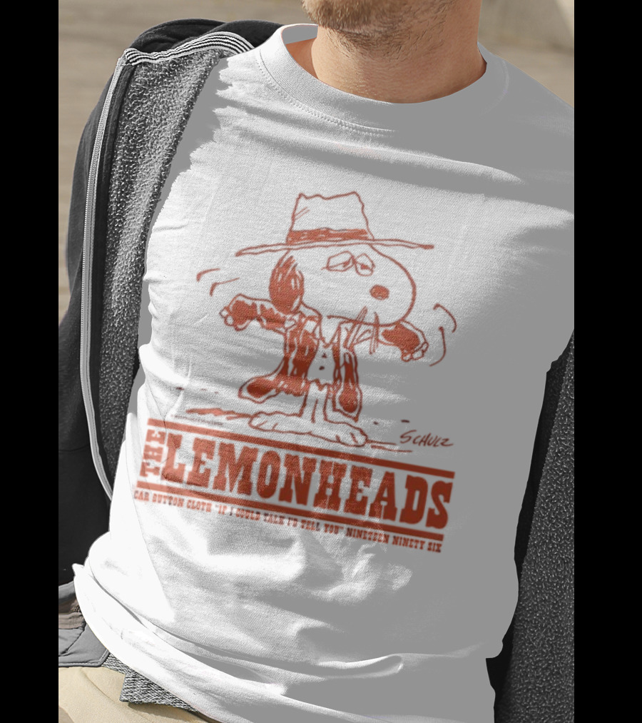 Lemonheads Car Button Cloth 1996 Album If I Could Talk I'd Tell You Snoopy T-Shirt