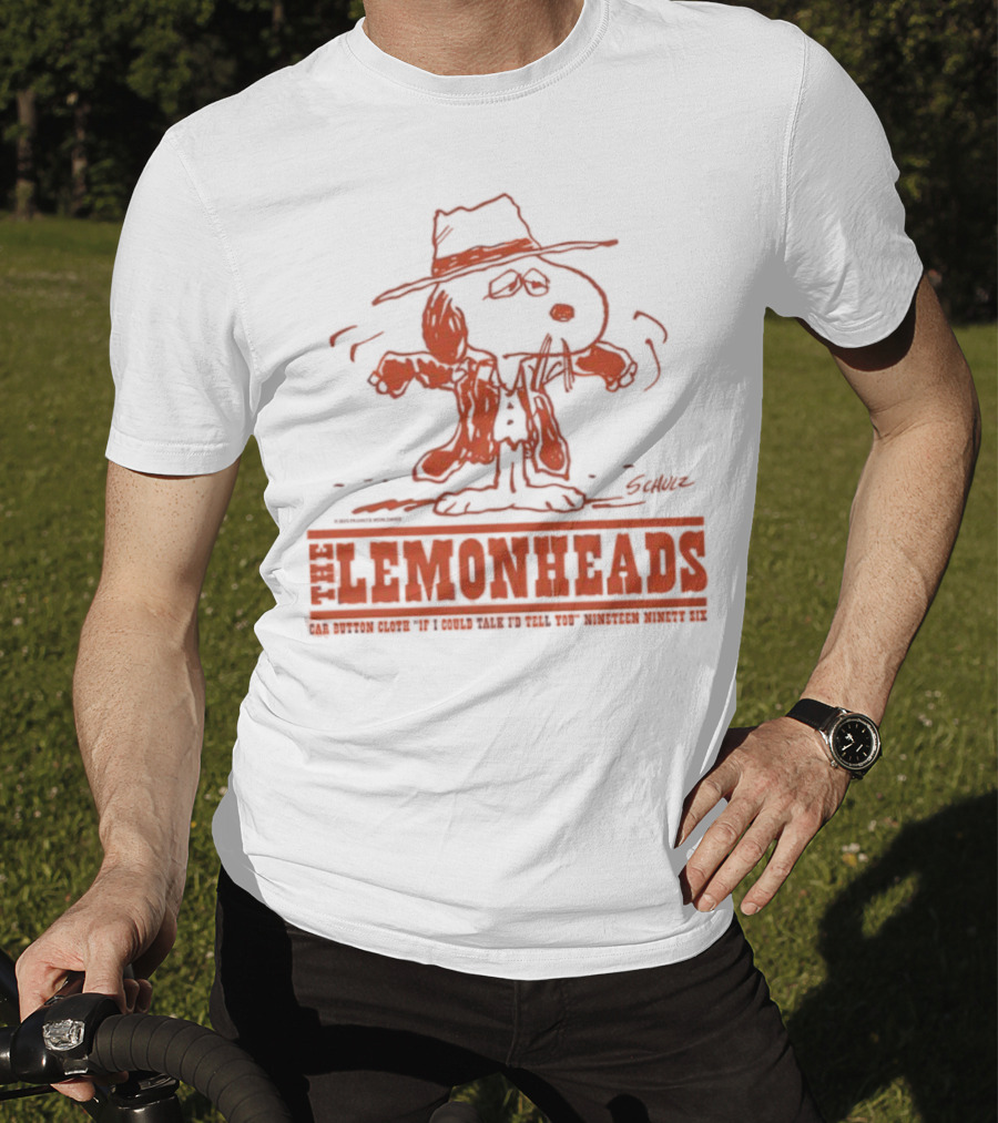 Lemonheads Car Button Cloth 1996 Album If I Could Talk I'd Tell You Snoopy T-Shirt