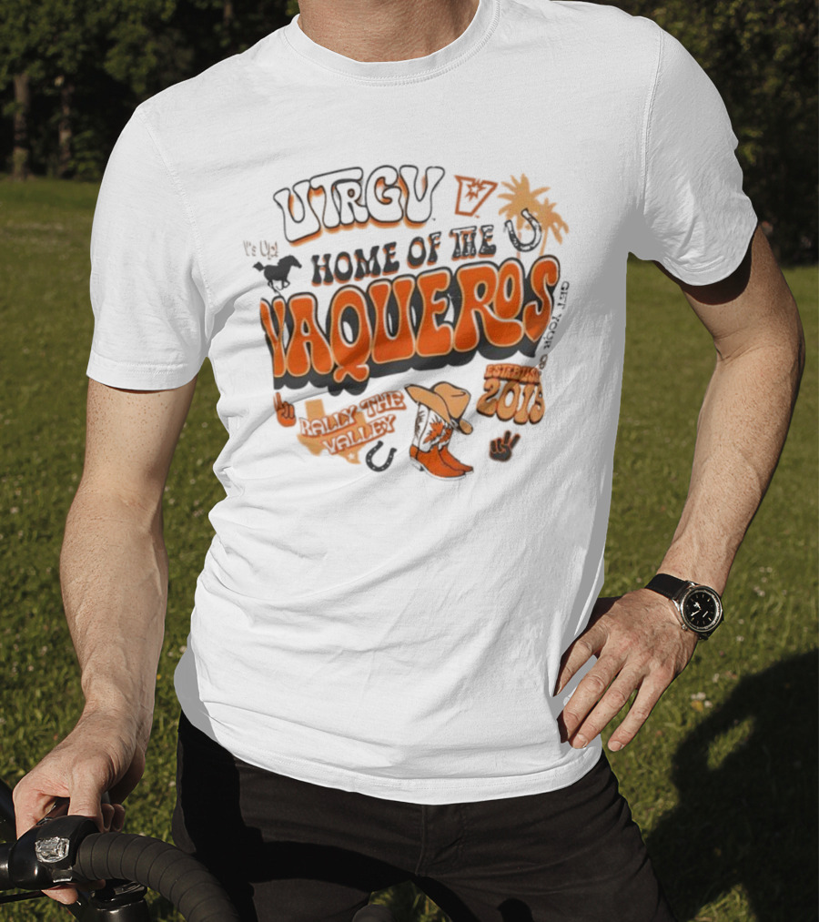 UTRGV Vaqueros V’s Up Home Of The Vaqueros Established 2015 T-Shirt