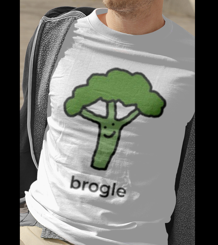 Dalesbits Brogle Happy Broccoli Pun T-Shirt