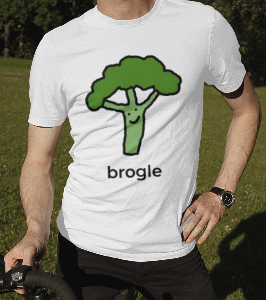 Dalesbits Brogle Happy Broccoli Pun T-Shirt