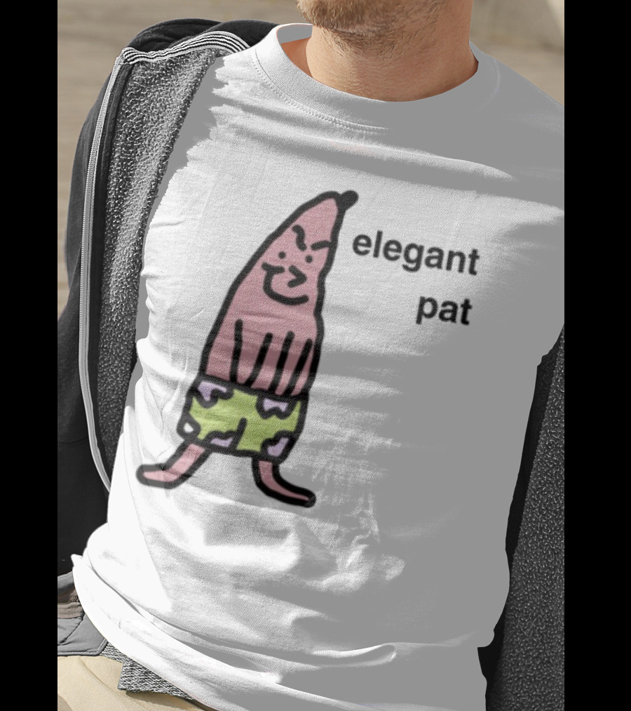 Elegant Pat Character Green Shorts Pose T-Shirt