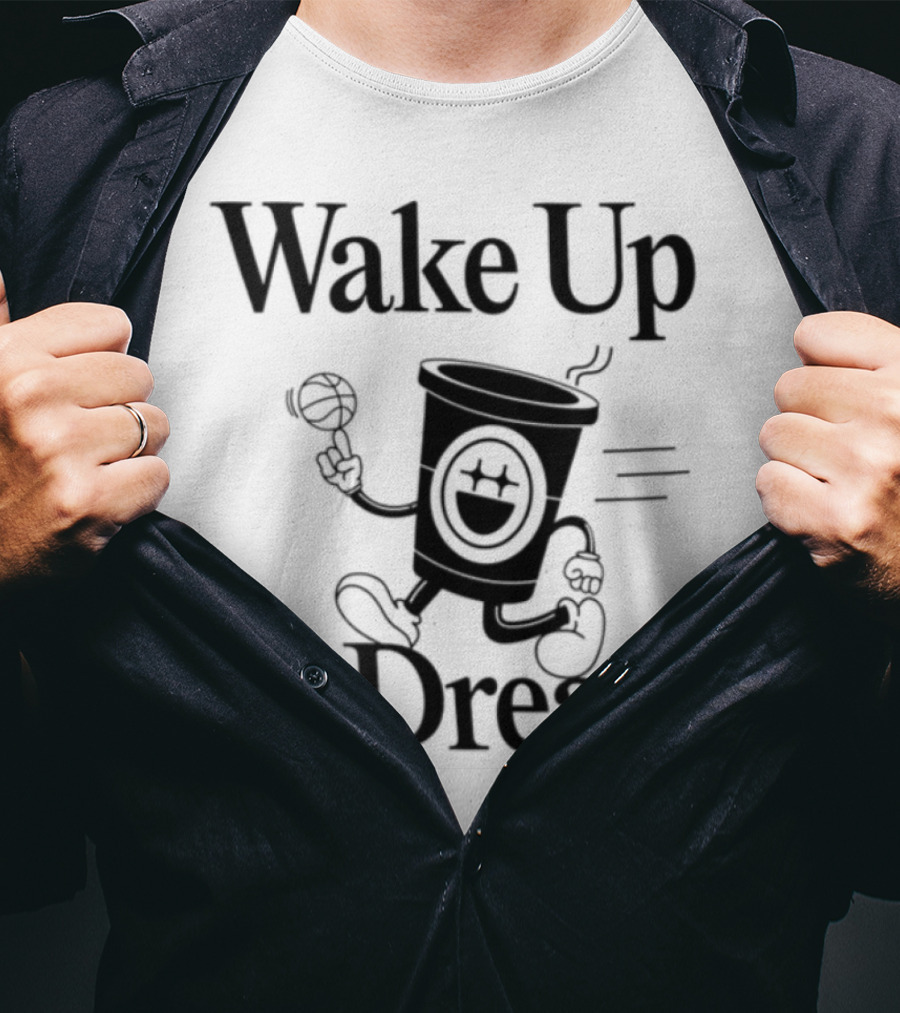 Enjoy Bigface Wake Up & Dream Coffee Cup Character T-Shirt