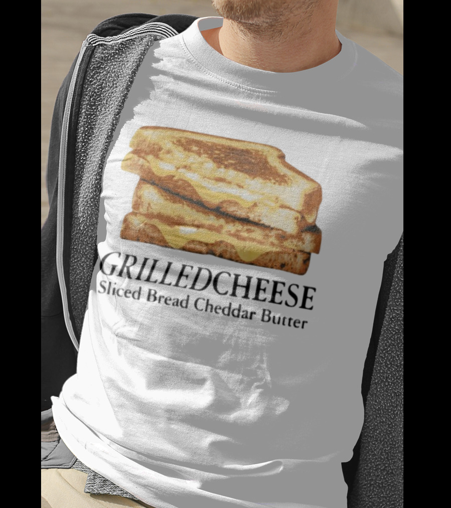 Grilled Cheese Sliced Bread Cheddar Butter Stack T-Shirt