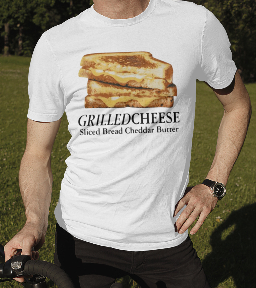 Grilled Cheese Sliced Bread Cheddar Butter Stack T-Shirt