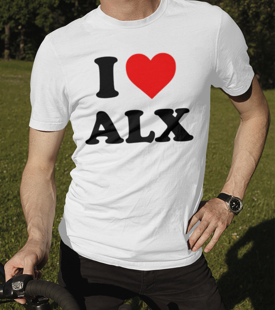 I Love ALX Red Heart Emblem T-Shirt