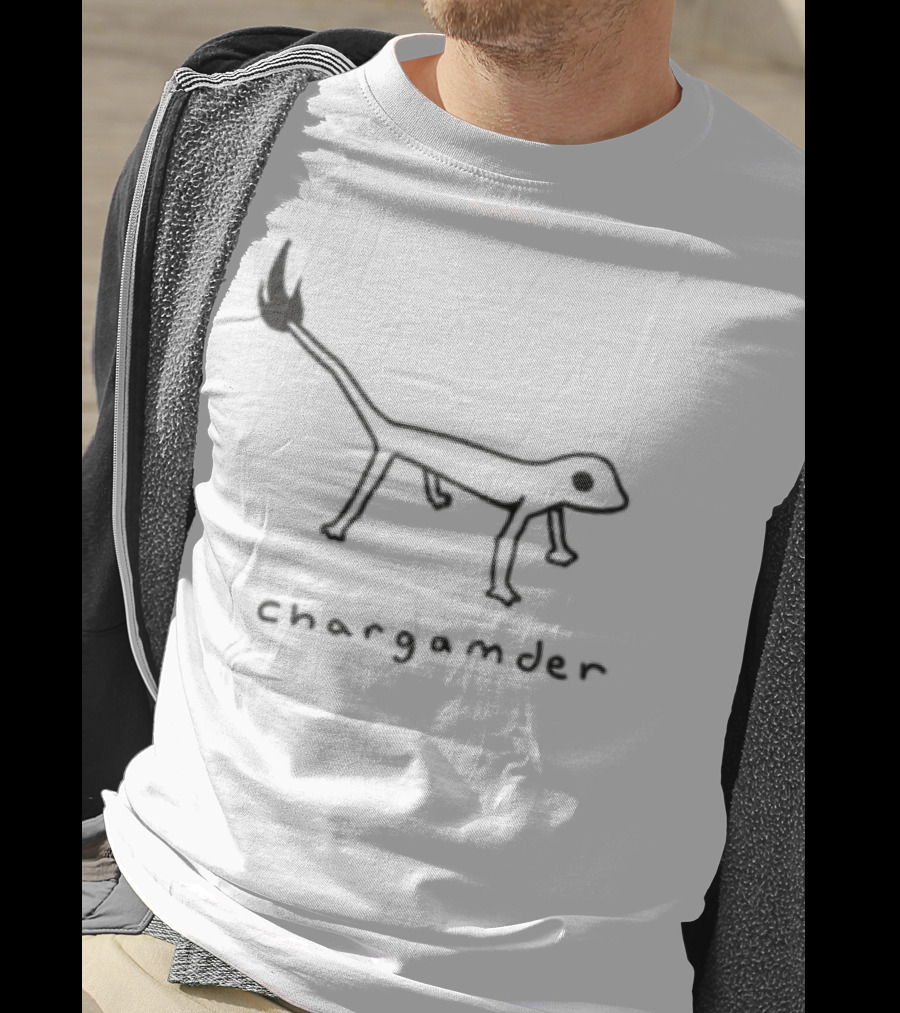 K45ink Chargamder Hand-Drawn Minimalist Charmander T-Shirt