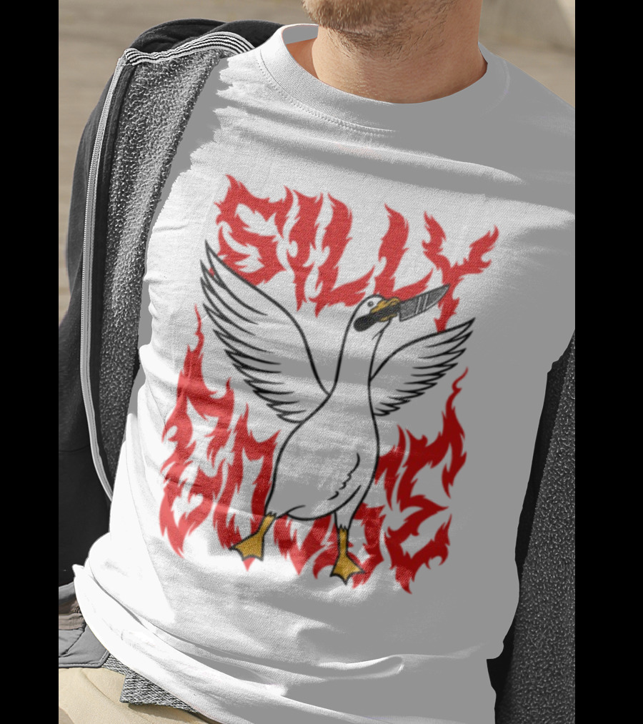 Silly Goose Tragic Girls Flame Style T-Shirt
