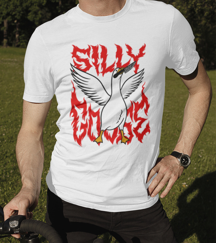 Silly Goose Tragic Girls Flame Style T-Shirt