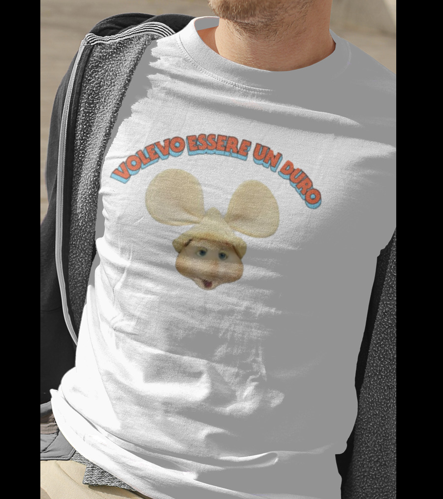 Volevo Essere Un Duro Topo Gigio Character Ears Hat T-Shirt